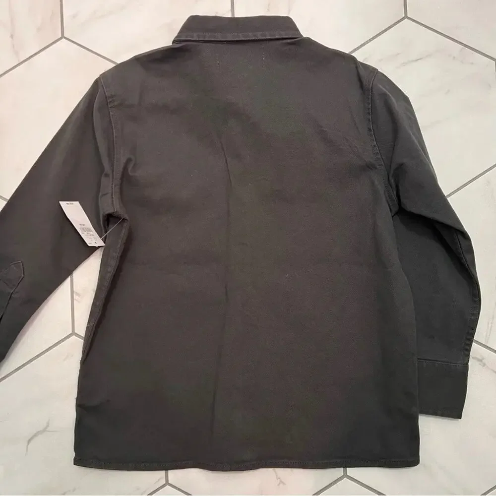 NWT Old Navy Long-Sleeve Utility Pocket Twill Shirt for Boys Size XS 5